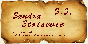 Sandra Stoišević vizit kartica